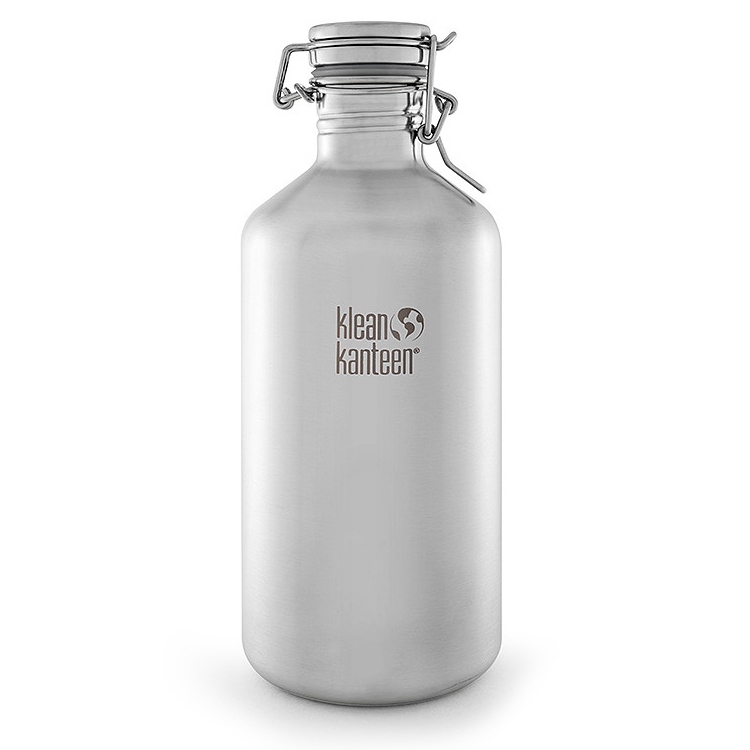 Klean Kanteen Growler flask 40/64oz Swing Lok cap Stainless Steel
