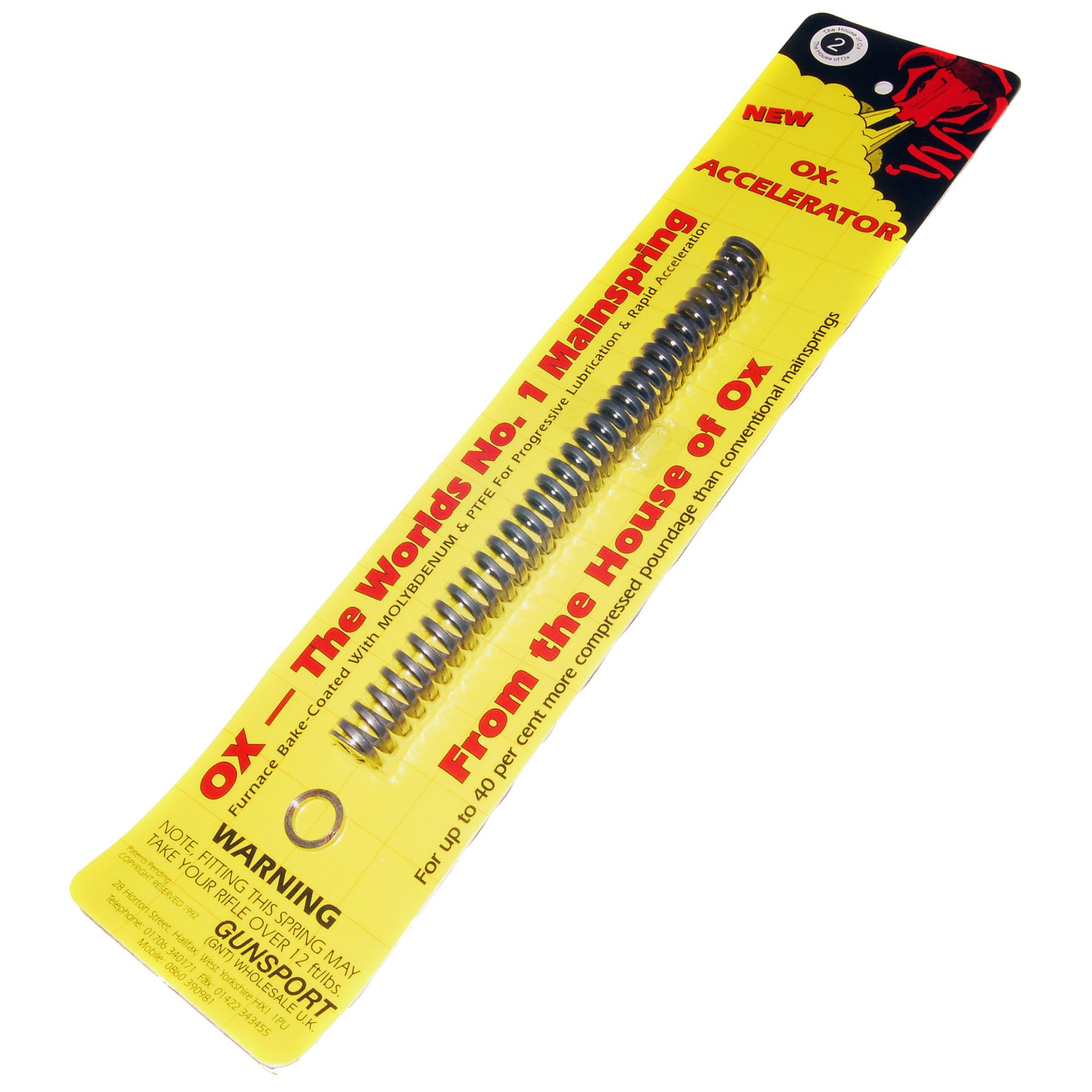 Ox Accelerator Mainspring Airgun air rifle spring PTFE coated high