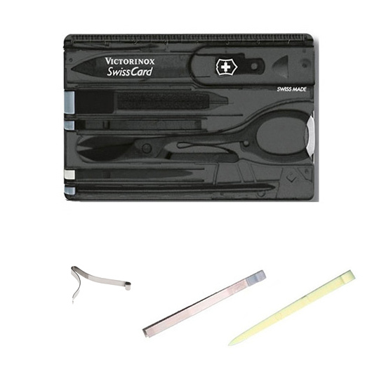 Victorinox Swiss Card + spares manicure Swisscard kit with letter