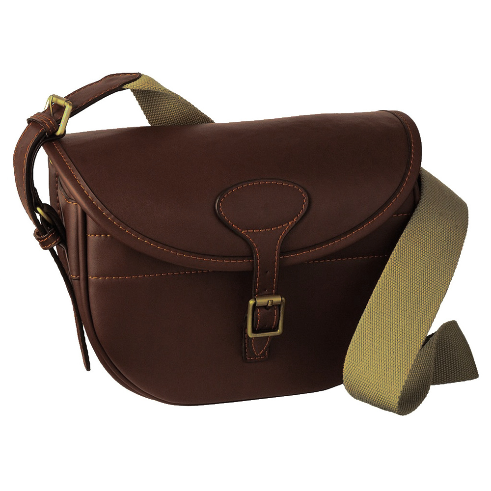 Guardian Heritage Leather Cartridge bag 100 capacity with brass fittings