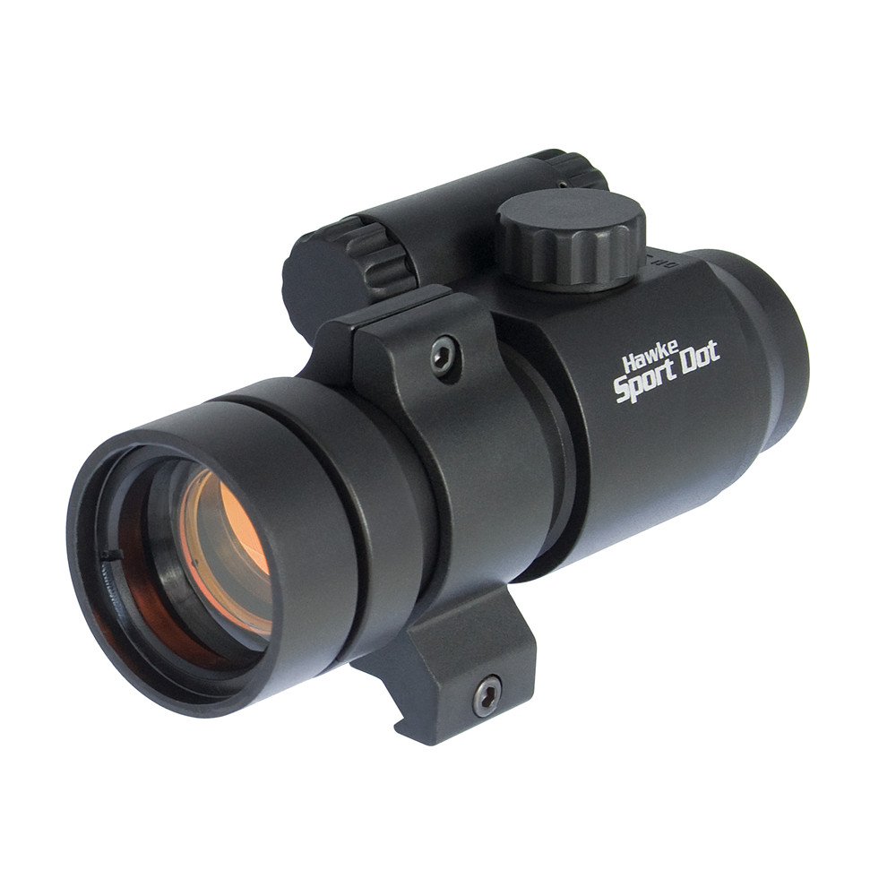 Hawke 1x30 Sport Red Dot rifle Scope with 9-11mm + weaver rail mounts 12100 - official Hawke stockist