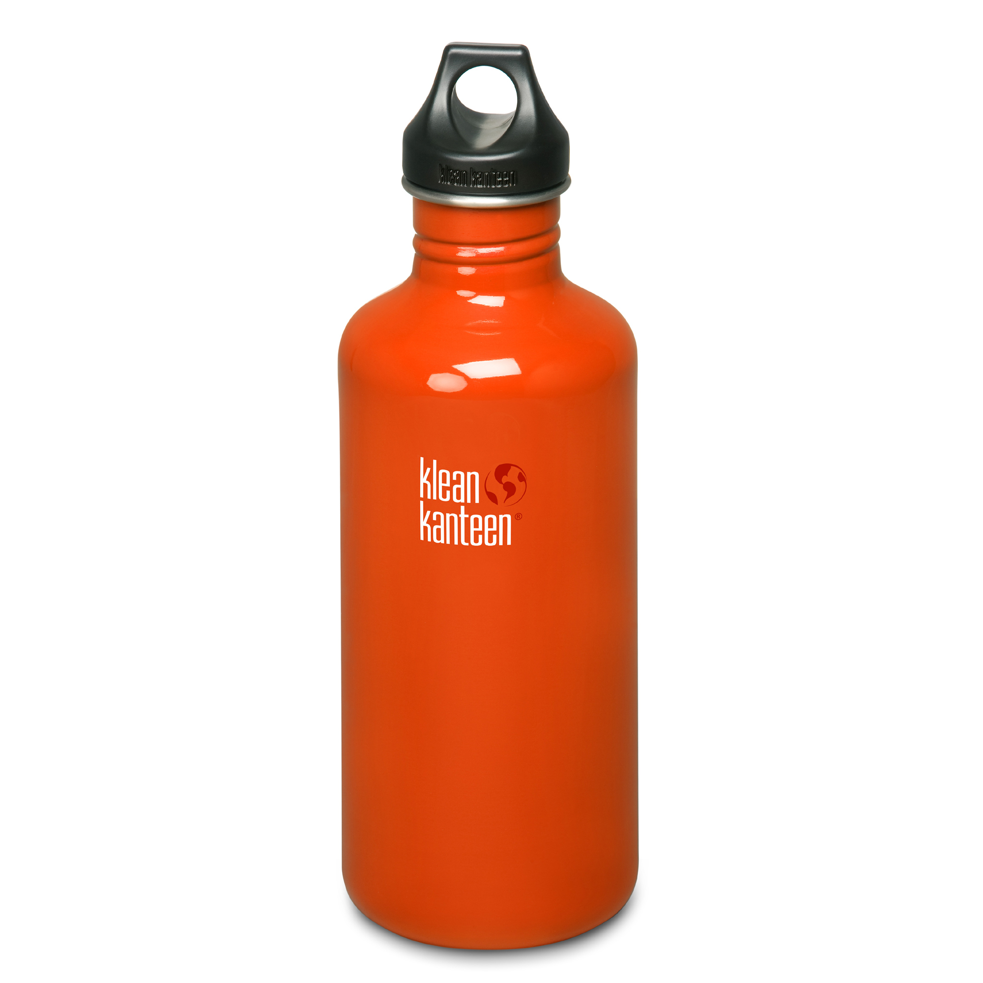 Klean Kanteen Classic 1.18L drinks bottle with Loop Cap - Flame Orange - official Klean Kanteen stockist