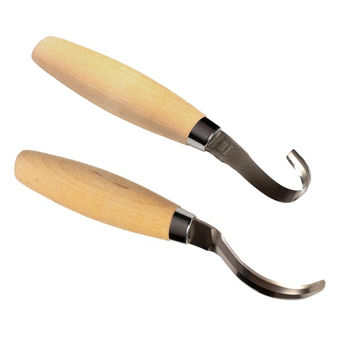 Mora 162 + 163 wood carving twin pack Stainless Steel - spoon bowl carving - official Mora stockist